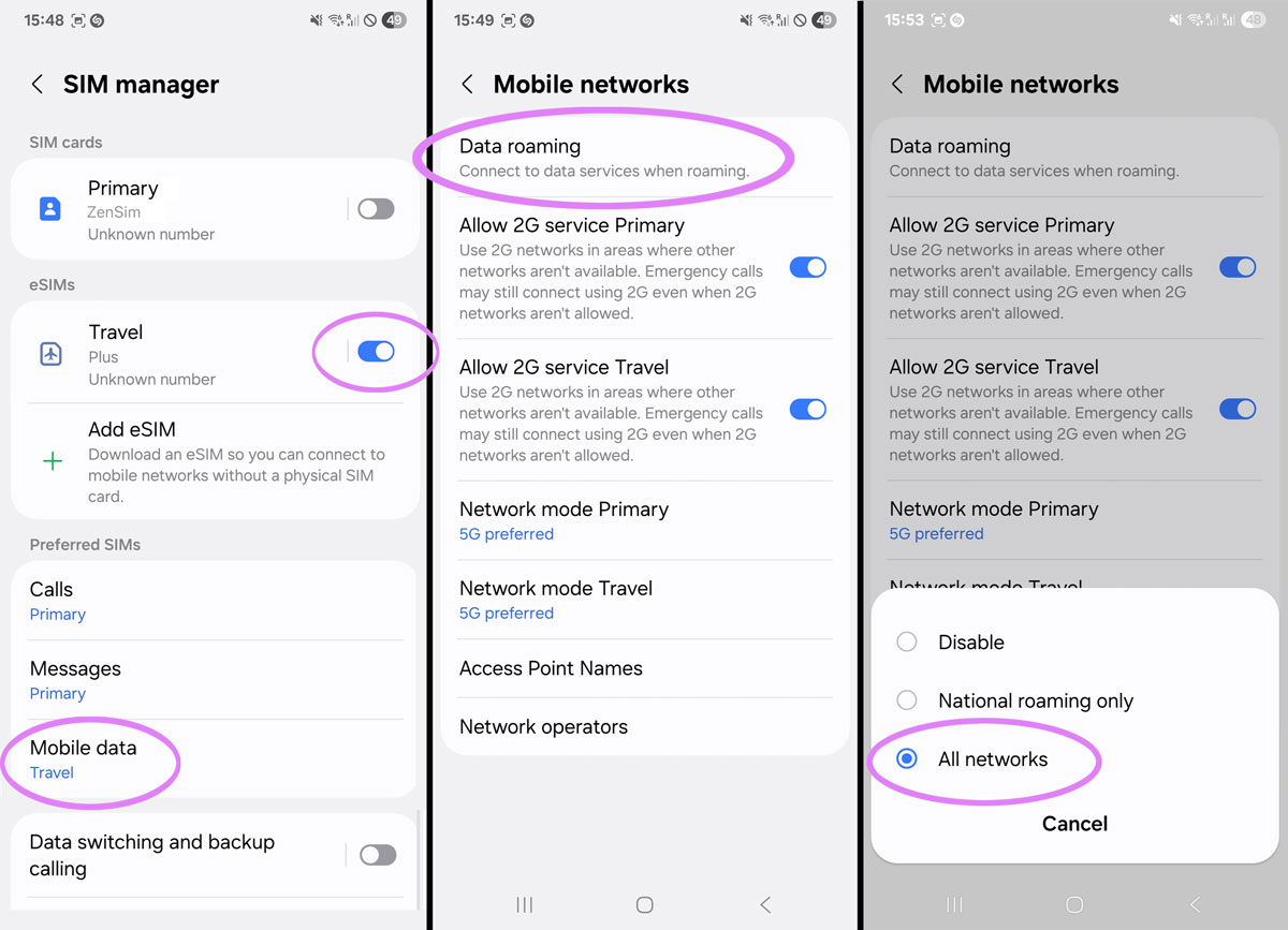 How to install an eSIM on a Samsung